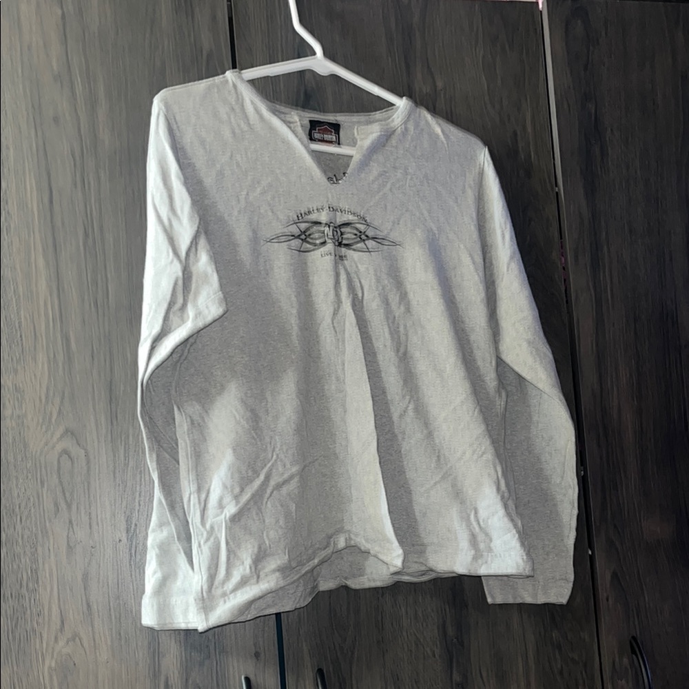 Harley Davidson Women’s Gray Orlando Shirt Size XL